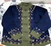 俞兆林中老年本命年过年衣服秋冬2026年新款衣服奶奶装针织70岁妈妈外套 藏青色 XL 建议105-115斤 实拍图