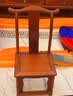 东成红木家具缅甸花梨（学名：大果紫檀）中式椅子小官帽椅家用明清古典靠背椅凳实木小孩学习 两张小官帽椅 实拍图