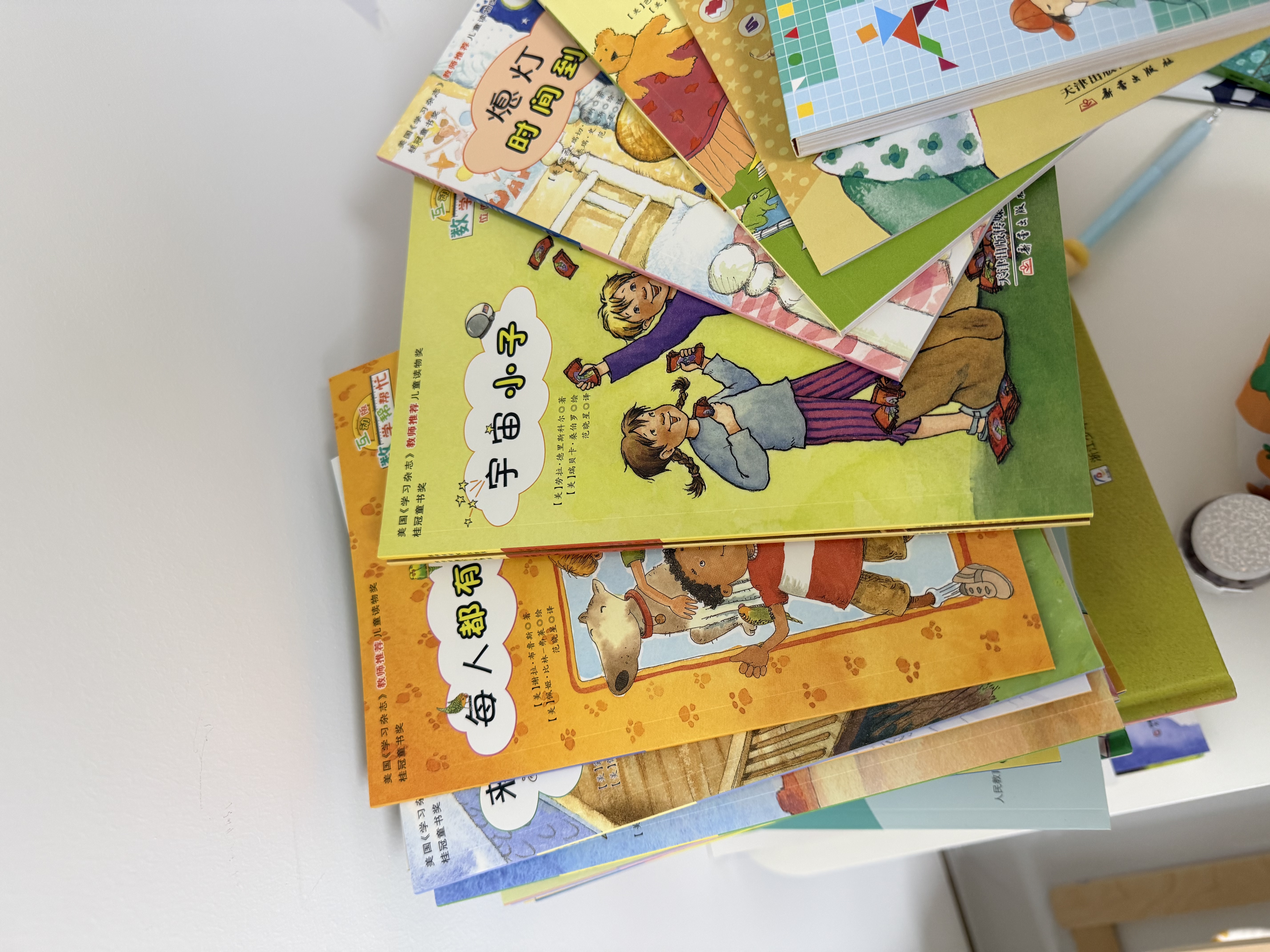 数学帮帮忙 清华附小公开课选定用书 加减乘除、面积、概率、分数等 掌握小学数学重难点（全37册，含36本数学绘本、1本思维练习册、导读，将数学、故事和游戏相结合，中英双语，5-8岁 一年级二年级适读） 实拍图