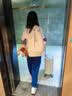 Lee书包女初高中生大容量休闲轻便双肩包大学生出行电脑包 奶油白 实拍图