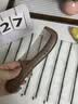 紫韵梳香大号整料黄桃木梳子女士男士养生经络按摩梳细齿赛檀木梳子M-12 实拍图