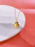 中国黄金（CHINA GOLD）福袋钱币黄金项链女足金吊坠挂坠生日中秋节礼物送女朋友老婆 足金吊坠约1.0g*配镀金色银链【甄选礼盒】 实拍图