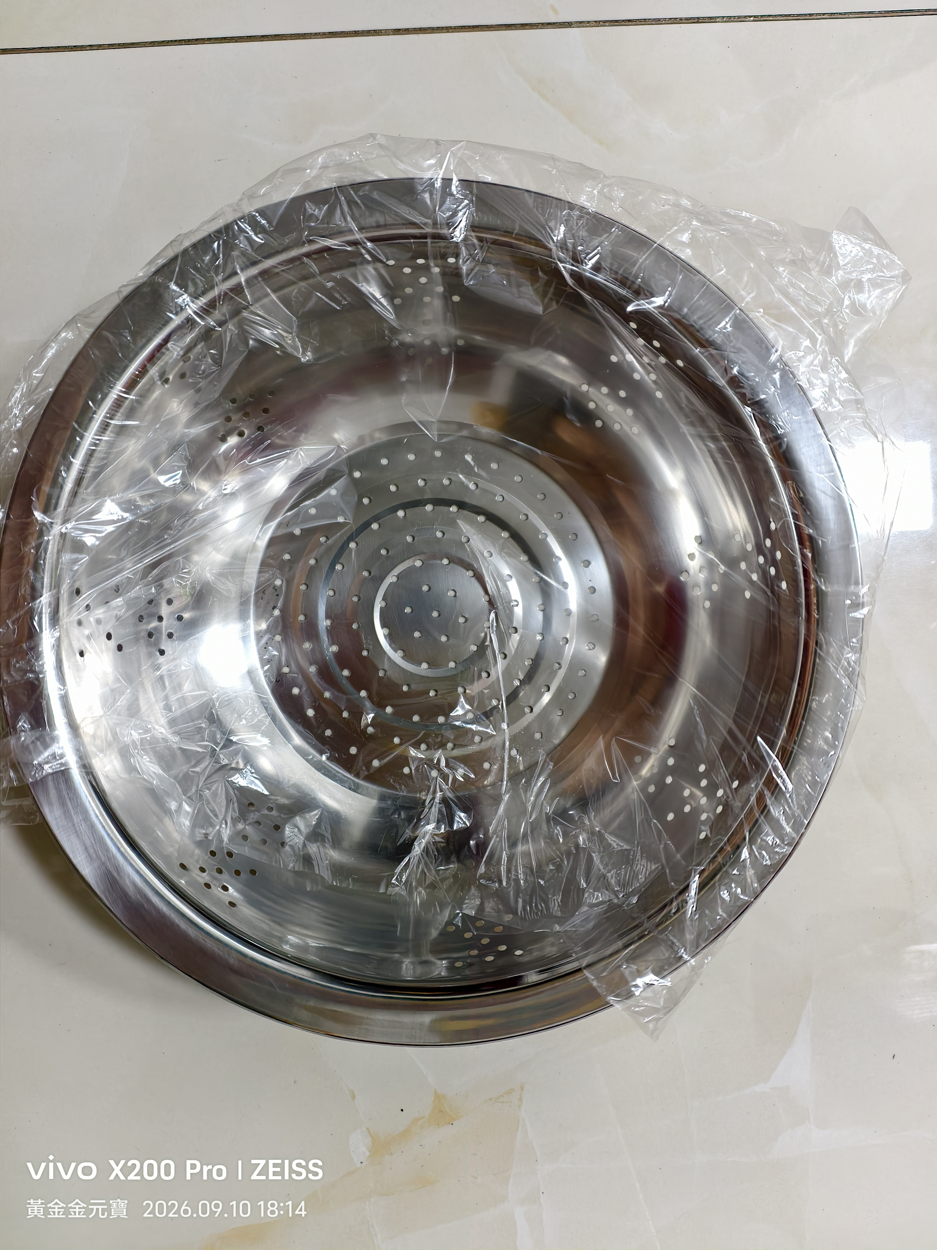 不锈钢沥水篮多功能淘菜盆盆子洗米筛淘米沥水篮家用厨房洗菜盆 【密孔沥水篮】26cm 实拍图