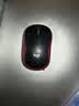 罗技（Logitech）M185鼠标 无线鼠标 办公鼠标 对称鼠标 黑色红边 带无线2.4G接收器 实拍图