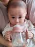 小土豆（potato）吸管奶瓶婴儿玻璃宽口径带手柄重力球配L号4个月以上 240ml妃桃粉 实拍图