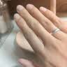 顺庆银楼银戒指999足银光板开口男女情侣款百搭礼物送女友送自己节日礼物 戒指单只女款 实拍图