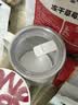 MUJI 不锈钢 双层马克杯 水杯杯子带把手桌面 家用 咖啡杯教师节礼物 白色L  510ml 实拍图