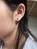 蔓笙999足银耳钉女防闭塞不易敏耳环豆豆养耳棒耳骨睡觉免摘学生耳饰 弯钩2.5mm 实拍图