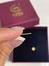 中国黄金（CHINA GOLD）朱槿花黄金耳钉女999足金耳饰生日七夕情人节礼物送女朋友老婆 足金耳钉+玫瑰礼盒 实拍图