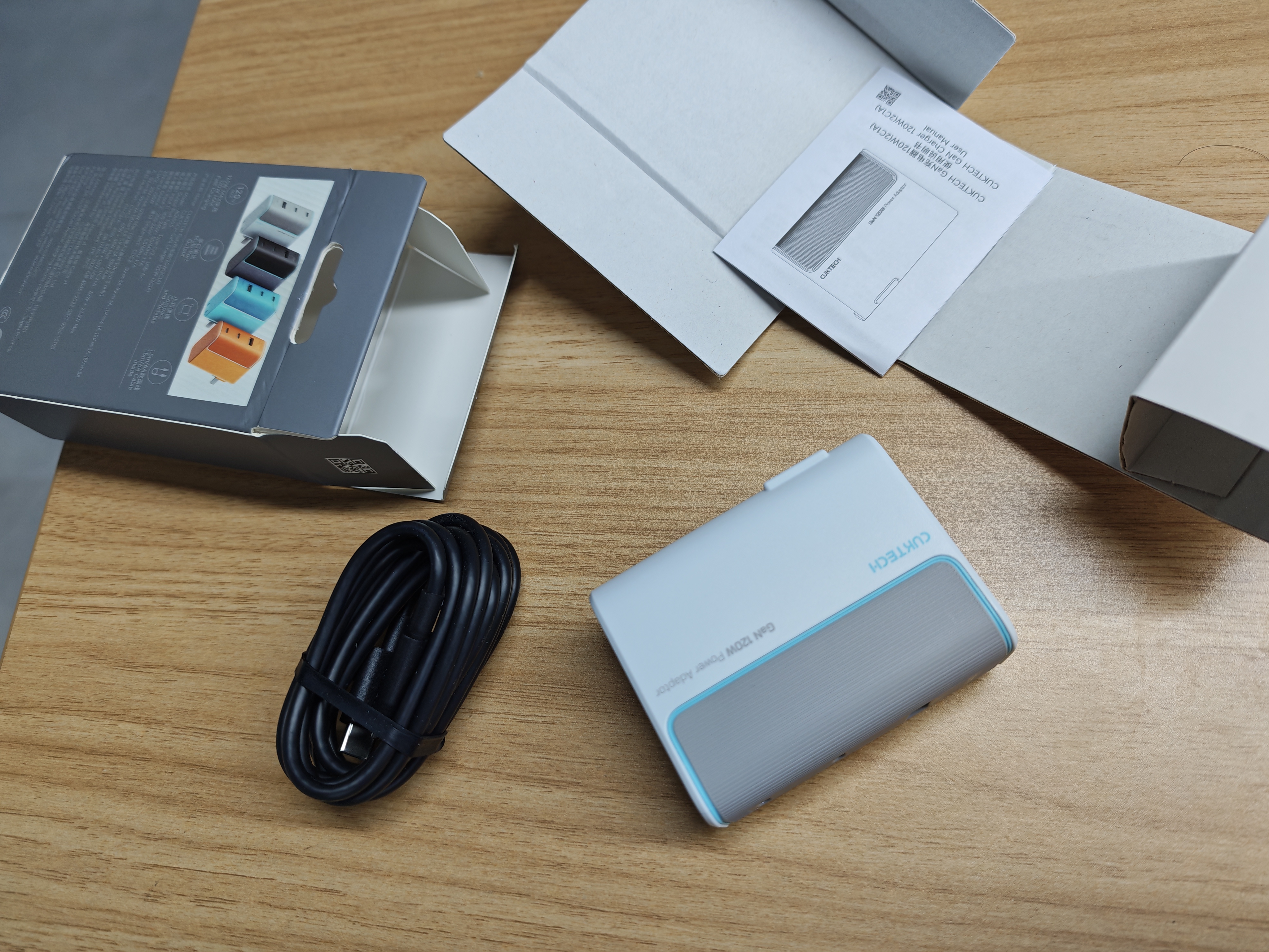 CUKTECH酷态科10号氮化镓超级闪充块SE120W/100W三口充电器快充头套装适用荣耀vivo苹果小米18三星笔记本 实拍图