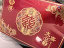 June bride加厚彩礼箱礼金箱结婚用品定亲订婚聘礼提亲彩礼盒红色钱箱6-12万 实拍图