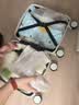 袋鼠行李箱次日达小型可登机箱学生儿童拉杆箱旅行箱男女生密码箱皮箱 奶油白14英寸20x30x40-背置杯架+手机支架 出差旅游大容量可上飞机春秋航空登机箱 实拍图