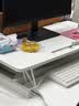 全品屋升降桌升降电脑桌台立式办公书桌工作台显示器升降支架台式工作桌 【双层大桌面】气动无极升降桌-白色 【最多白领推荐】80x40cm 实拍图