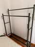 全品屋衣架立式落地衣帽架卧室家用32管加粗双杆可移动挂衣架晾衣架80黑 实拍图