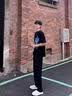 举风怪兽实验室柳叶弯刀牛仔裤男款胖子大码腿粗屁股大直筒微喇叭裤子 黑色 【高品质】 4XL 建议180-200斤收藏加购优先 实拍图