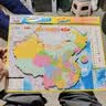 启妙岛北斗中国地理拼图磁性地图拼图磁力中学生行政区划图拼图6-12岁A3 实拍图