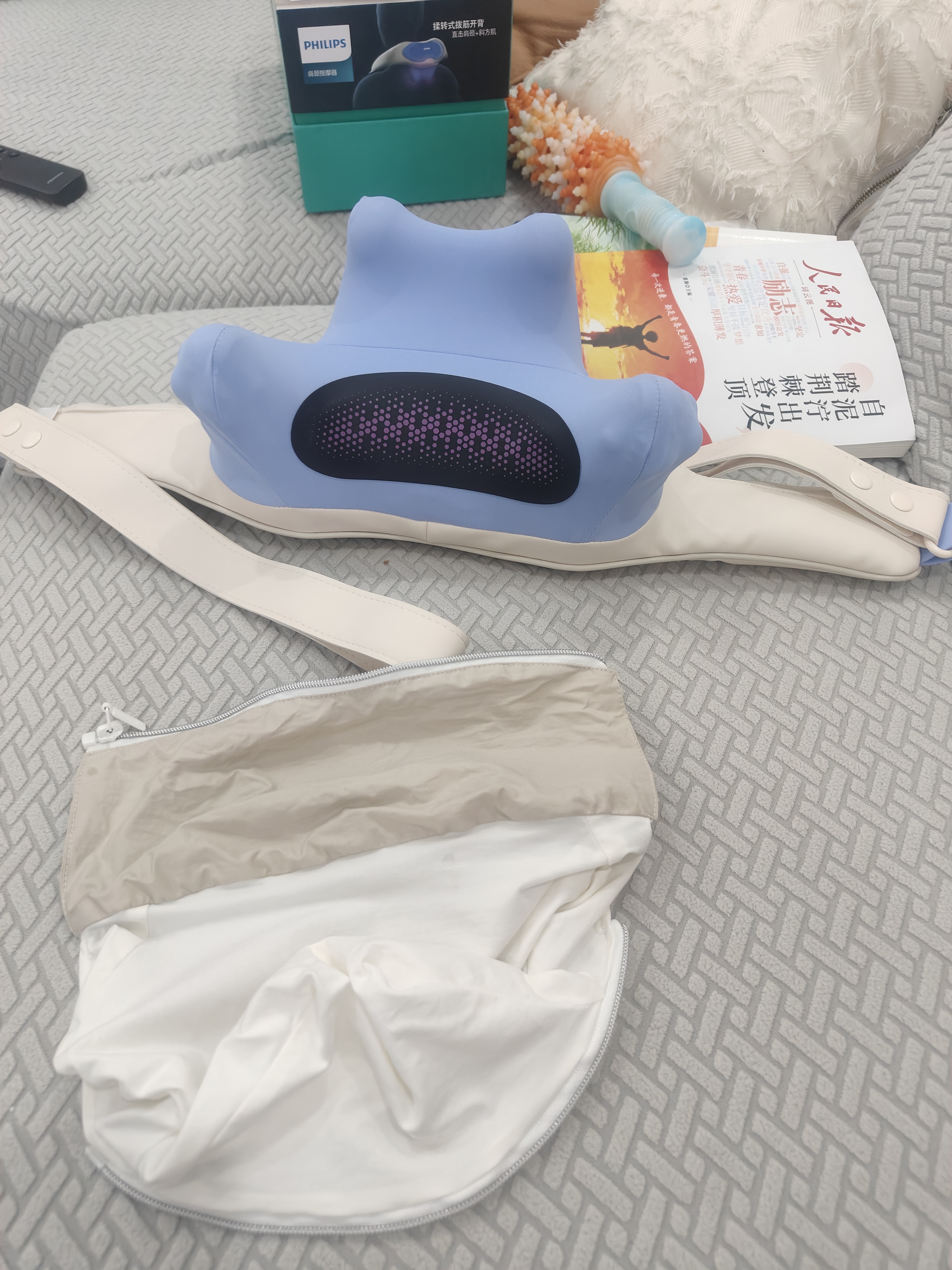 飞利浦（PHILIPS）小太阳PLUS颈椎按摩器按摩披肩颈部按摩仪开肩揉斜方肌肩颈腰背部3208N【教师节礼物】送女友 实拍图
