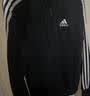 adidas通勤休闲三条纹连帽夹克早秋外套卫衣男装阿迪达斯轻运动   黑色/白   2XL 实拍图