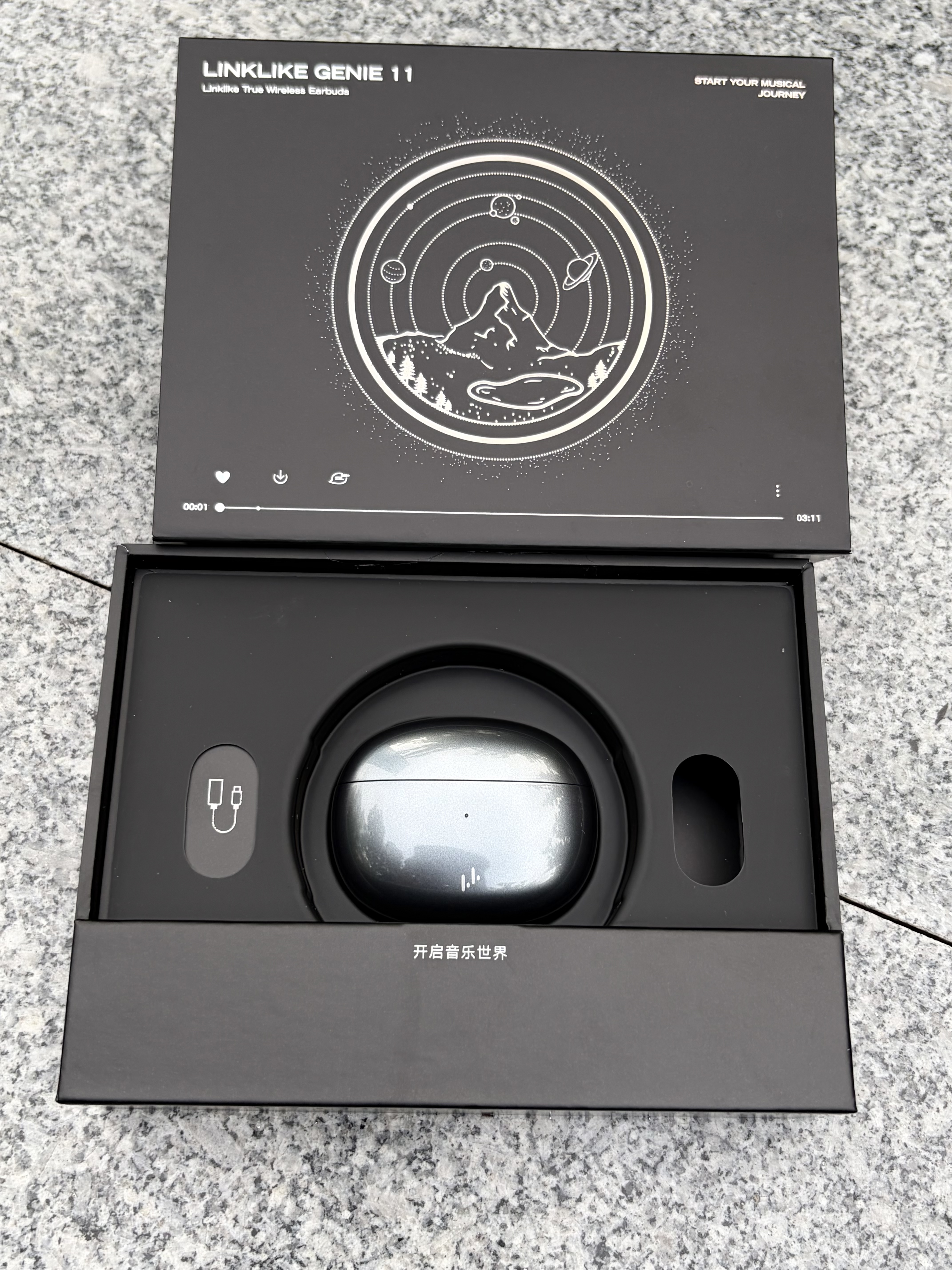 Linklike【鲸腔立体声丨重磅新品】蓝牙耳机高级半入耳式2026最新款超长续航无线耳机适用于苹果华为 实拍图