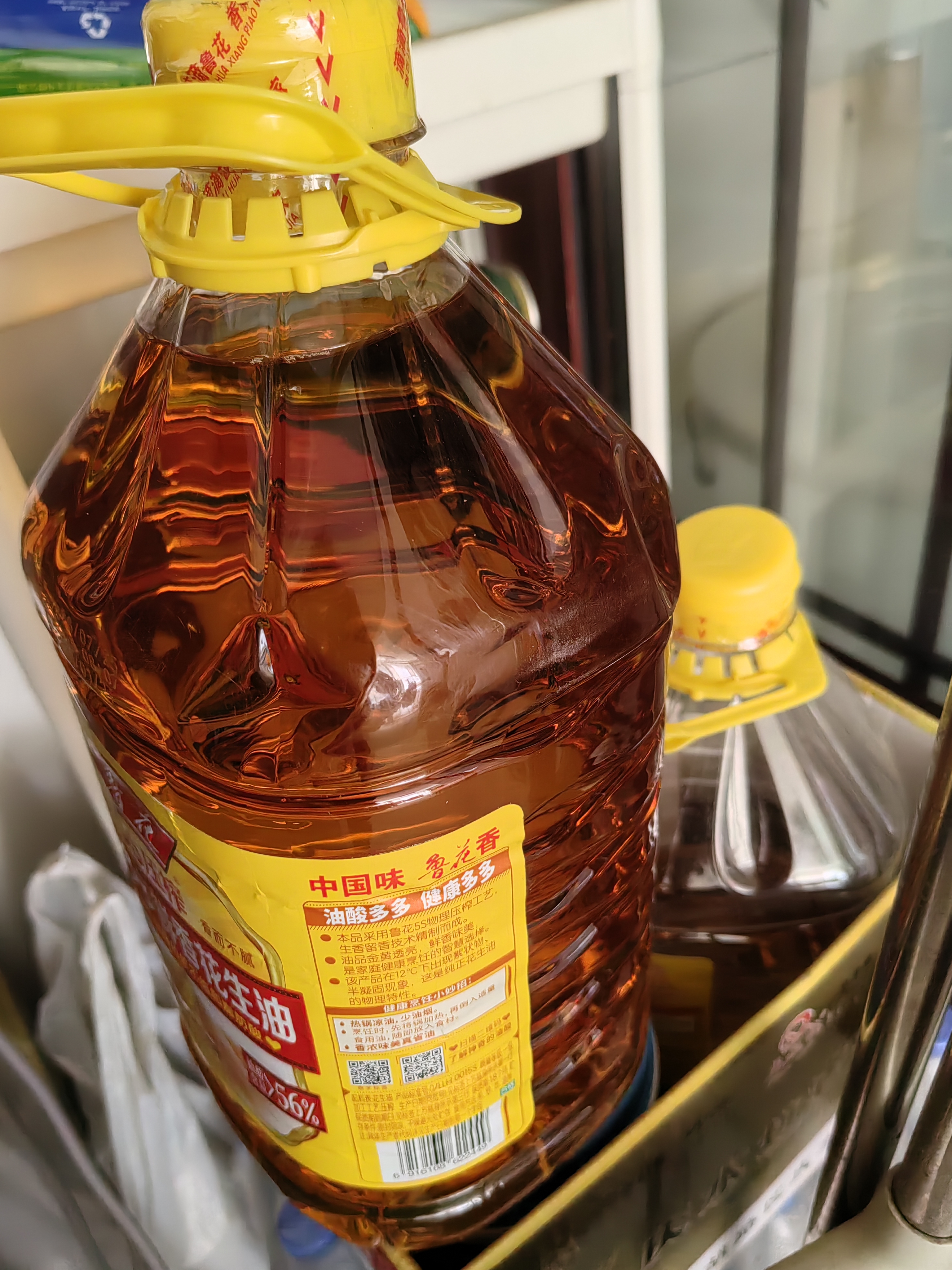 鲁花 【保真花生油】油酸多多 5S压榨浓香花生油4L 新老包装随机发货 实拍图
