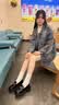 CAMILA KSENIA小皮鞋女士2026新款秋季厚底单鞋子时尚品牌鞋子漆皮乐福鞋一脚蹬 黑色 38 实拍图