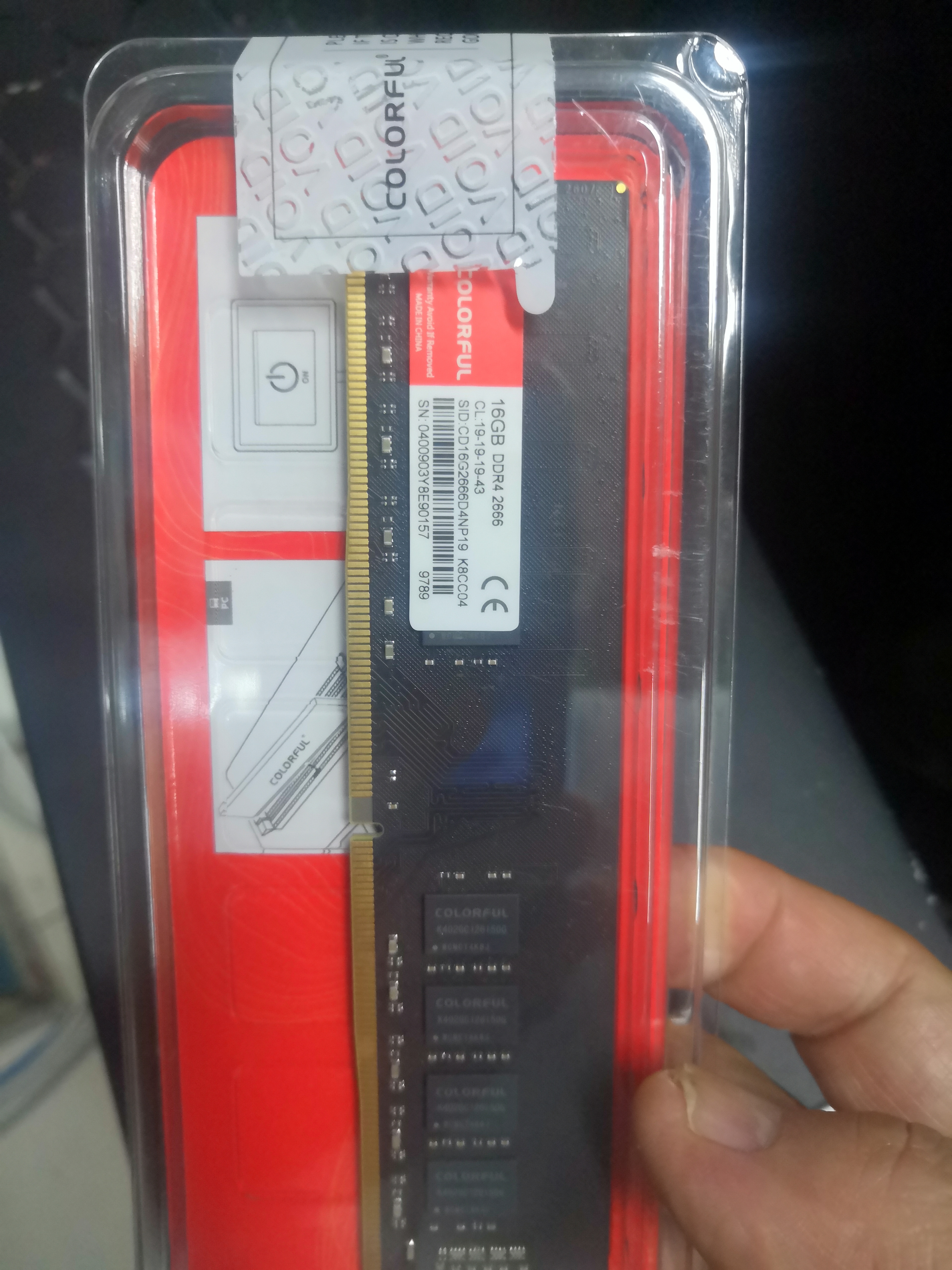 七彩虹（Colorful）16GB DDR4 2666 台式机内存 普条系列 C19 支持工作站部署 实拍图