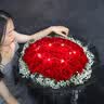 来一客情人节鲜花速递99朵红玫瑰花束生日礼物表白送女友全国同城配送 99朵红玫瑰女神款 实拍图