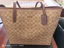 蔻驰（COACH）【品牌直供】女士CITY33大号单肩托特包棕色拼色CV976礼物次日达 实拍图