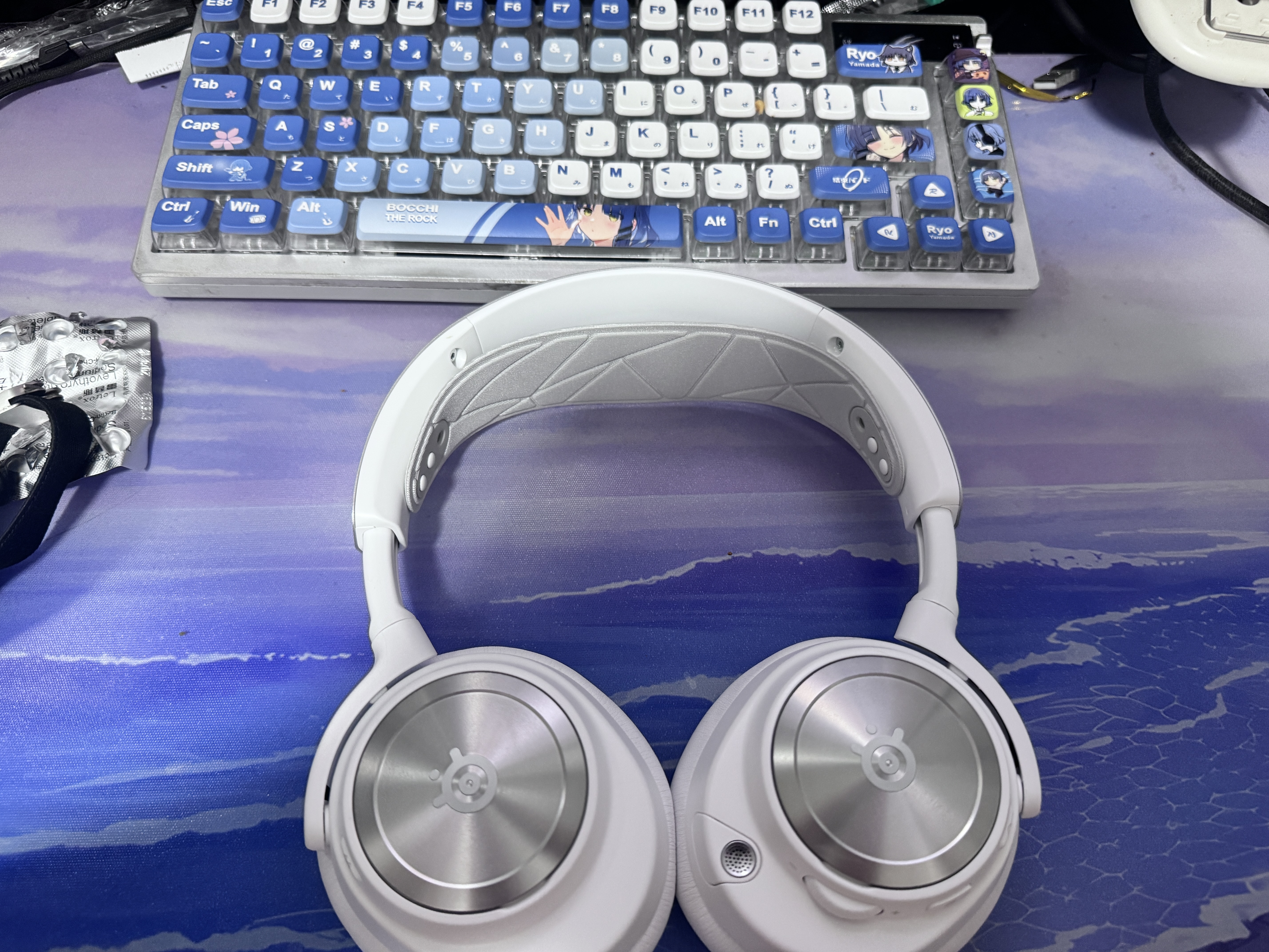 赛睿（SteelSeries）【Faker冠军同款】寒冰新星Arctis Nova Pro Wireless白电竞头戴式无线游戏台式四模耳机ANC环保装 实拍图