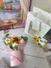 柏爱向日葵手工编织永生花束生日礼物女摆件实用幼儿园送老师教师节 实拍图