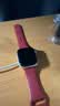 Apple/苹果 Watch S11 智能手表GPS款46毫米银色铝金属表壳雾紫色运动型表带S/M MEVW4CH/B 实拍图