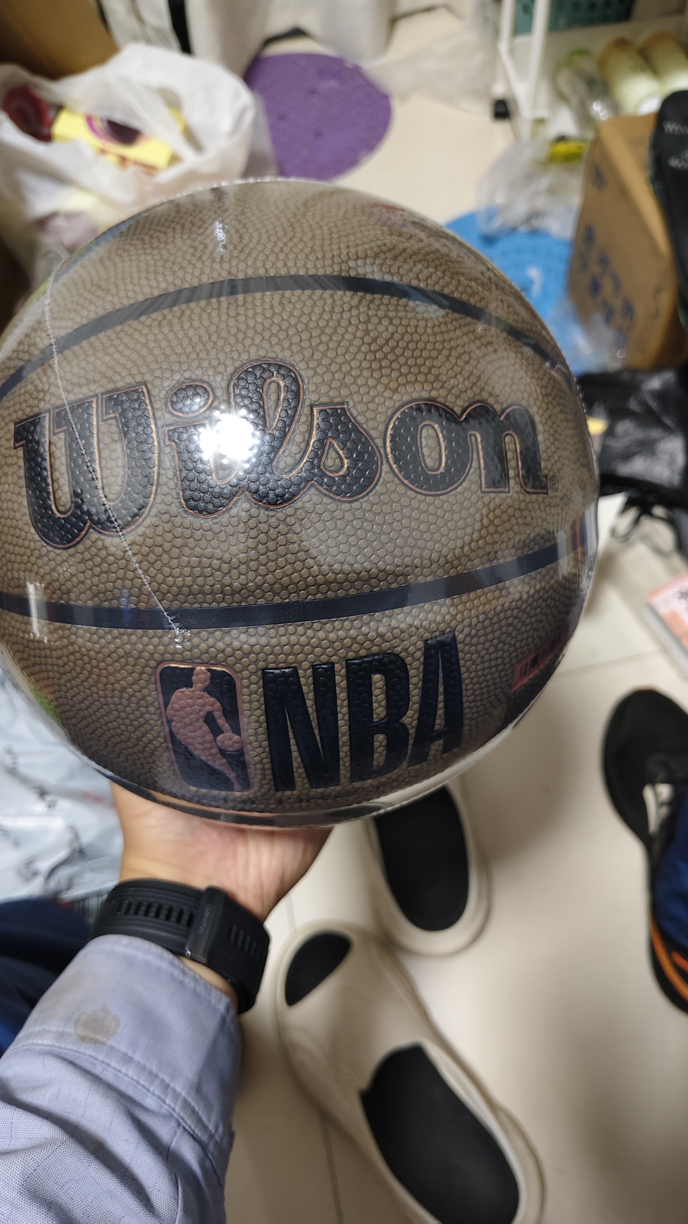 威尔胜NBA绝尘吸湿系列标准7号PU比赛训练篮球室内外通用2027201绝尘PRO 实拍图