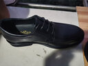 金利来（Goldlion）男鞋秋季大码头层牛皮透气系带大头鞋时尚商务正装男士皮鞋鞋子男 黑色 41 实拍图