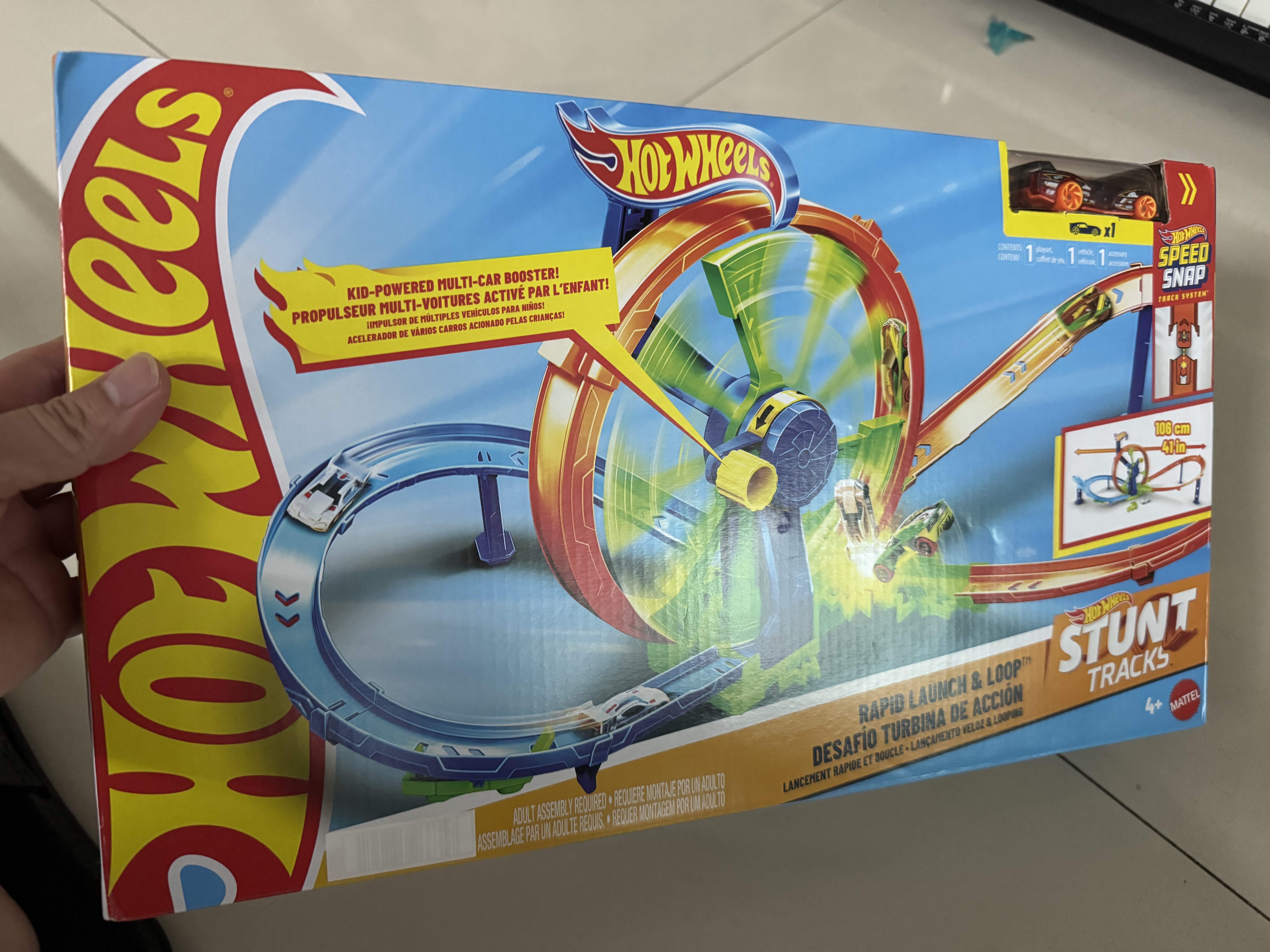 风火轮（HOT WHEELS）风火轮生日礼物赛车玩具礼盒-风火轮环形涡轮大回环特技套装JBX65 实拍图