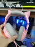 雷蛇（Razer）北海巨妖萌猫版V2 有线头戴式电竞游戏耳机耳麦 网红猫耳 RGB灯效 CSGO吃鸡 粉色 三角洲七夕礼物 实拍图