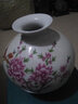 景德镇陶瓷器古典粉彩陶瓷花瓶家居工艺品客厅装饰品摆件插花花器 水点桃花 不带底座 实拍图
