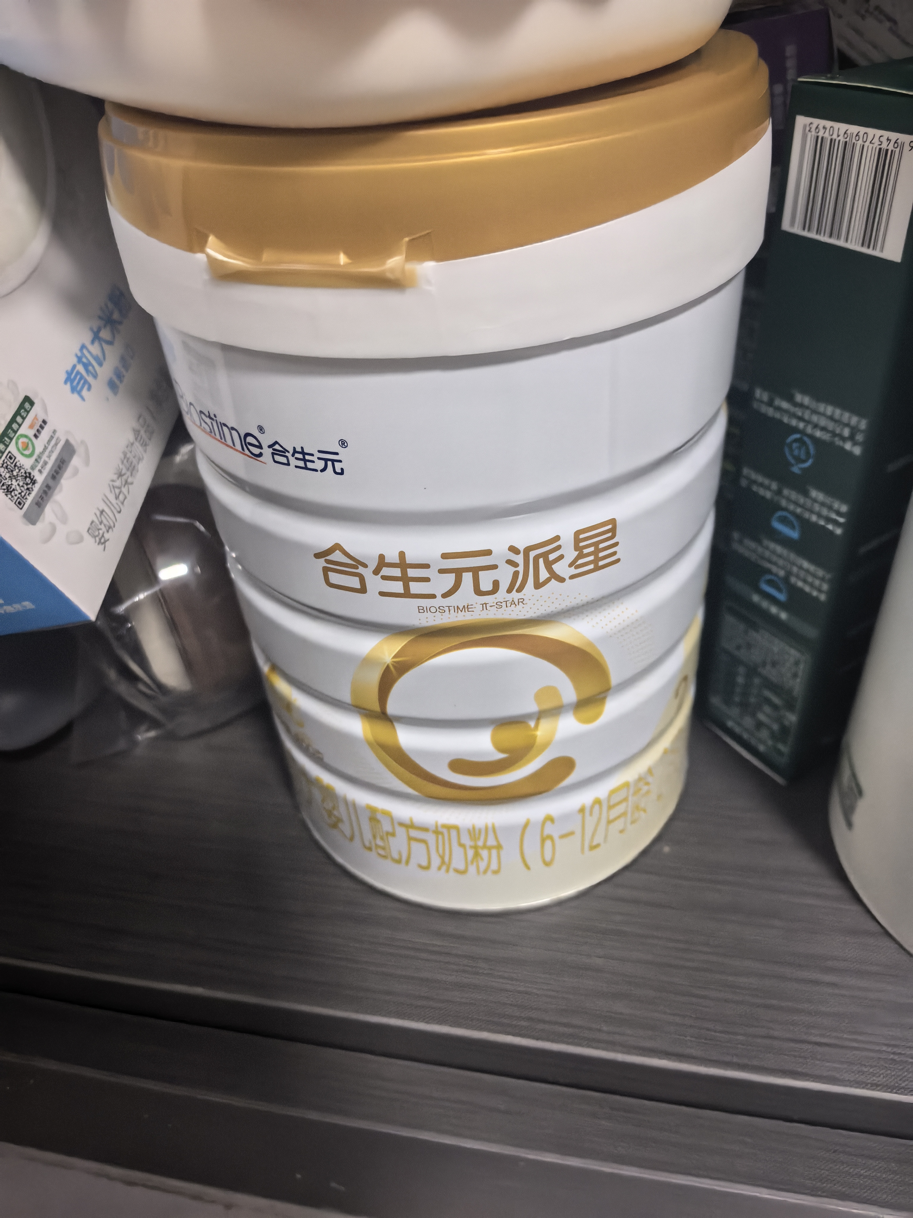 合生元（BIOSTIME）派星 婴儿配方奶粉1段新版(0-6个月)800g1罐 6重HMO+DHA 实拍图
