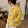 ZOUQIYAN服饰棉袄手工棉花棉衣棉麻文艺棉服棉袄女盘扣对襟休闲宽松上衣冬装加 芥末黄 M 100-120斤 晒单实拍图