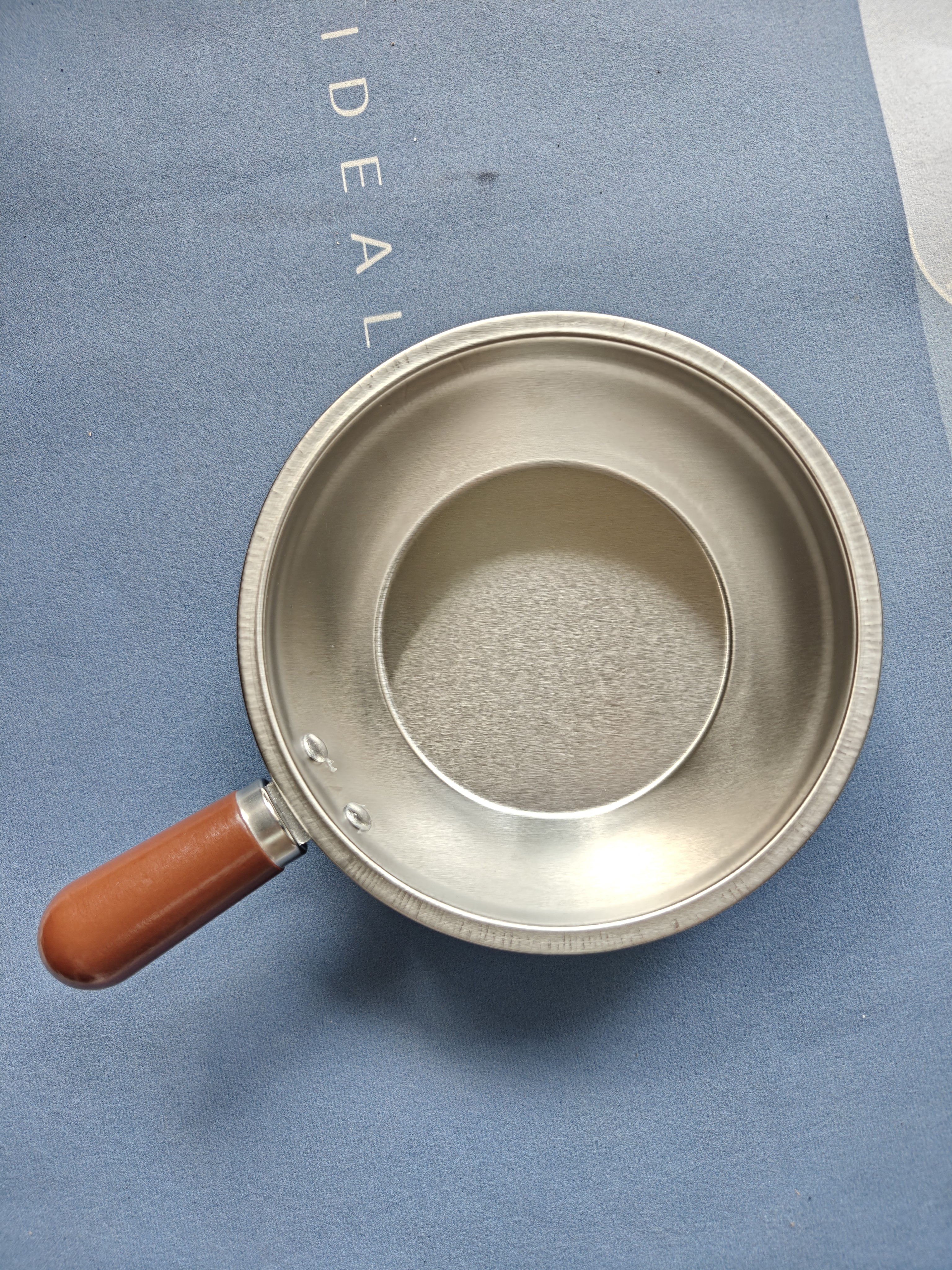 特厚不锈钢平底锅奶锅电磁炉通用不粘锅辅食锅汤锅煮锅蒸锅汤锅 胡桃木锅17cm 实拍图