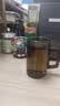 耐高温茶水分离杯玻璃茶杯胡桃把手观山杯家用水杯商务杯办公杯 【灰色】木把观山泡茶杯450ml 实拍图
