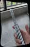 YY小刀yy钢鹦鹉螺 夜光款蝴蝶刀【桔梗balisong】不锈钢安全未开刃 白黑黑刃【夜光款】 实拍图