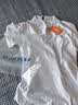 罗蒙男童短袖polo衫校园服饰秋夏新款T恤女童班服 白色短袖POLO衫 160 实拍图