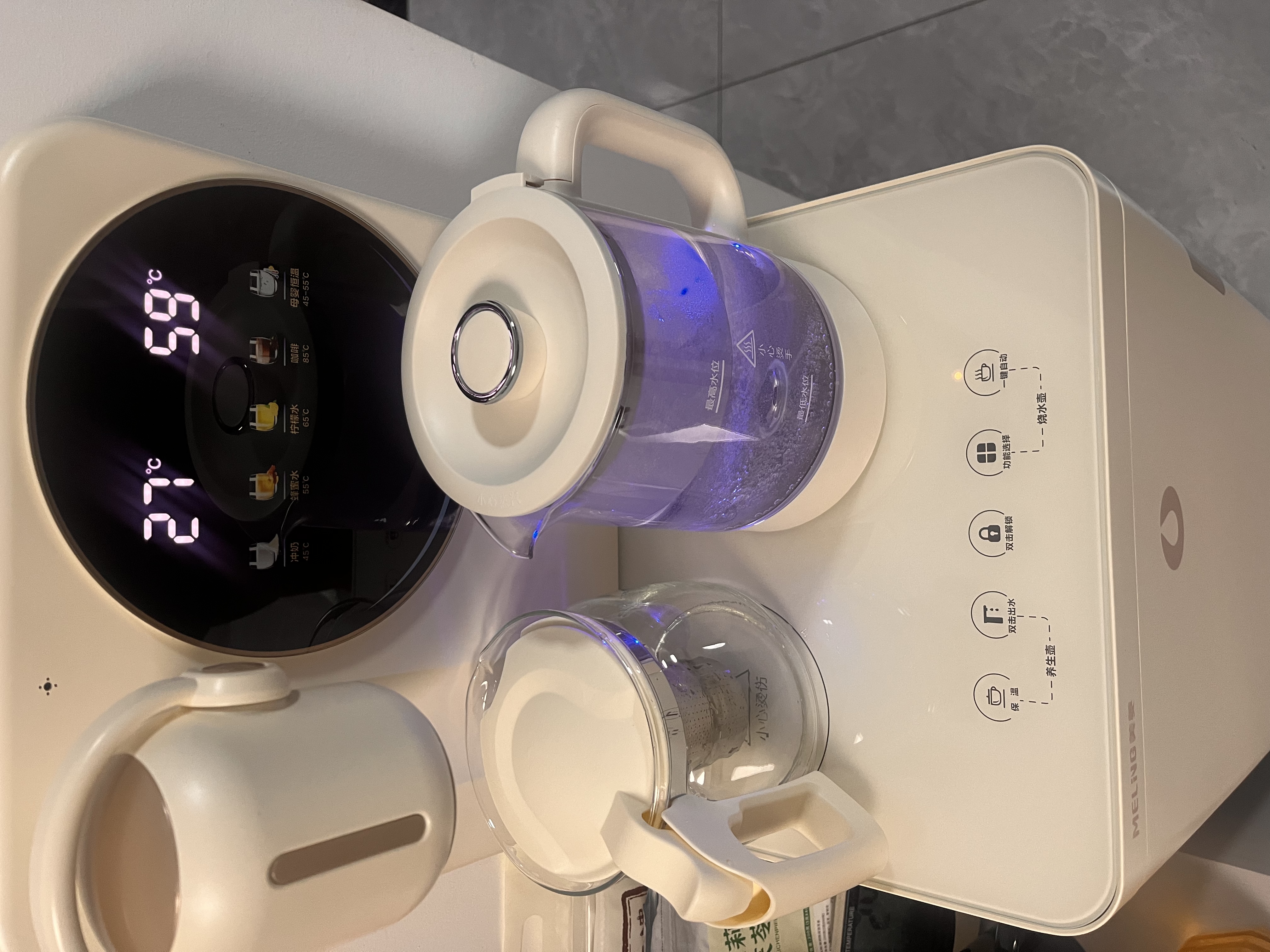 美菱鲜活水茶吧机富锶矿化防溢家用多功能办公室立式饮水机茶吧柜316L不锈钢烧水壶MY-N08Pro 实拍图