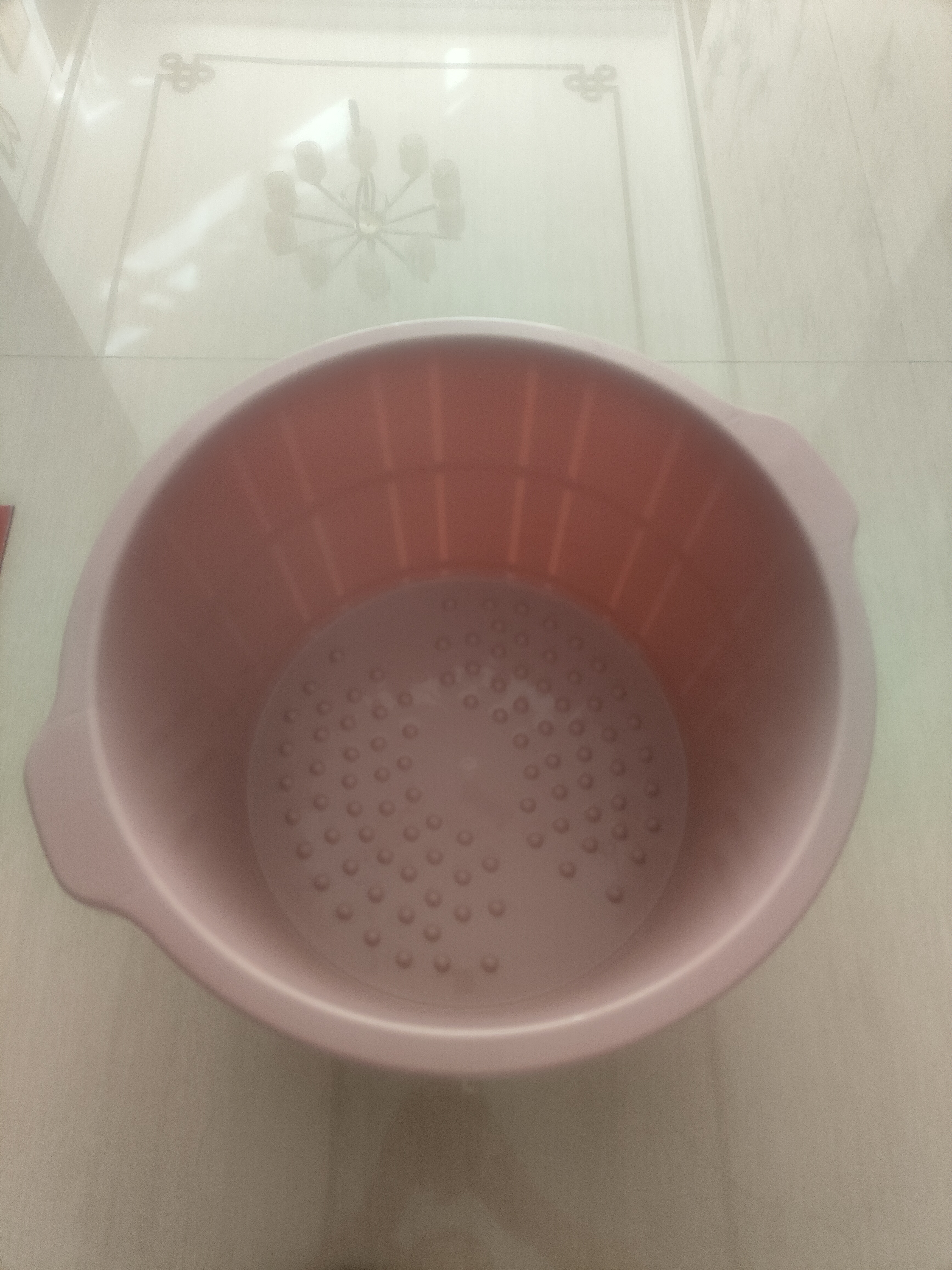 本迪加深泡脚桶17L家用洗脚足浴盆塑料水桶按摩无电洗脚水桶单个粉色 实拍图