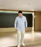 罗蒙（ROMON）长袖衬衫男商务休闲条纹衬衣男士职业正装外套男装RCS2K08-340 实拍图
