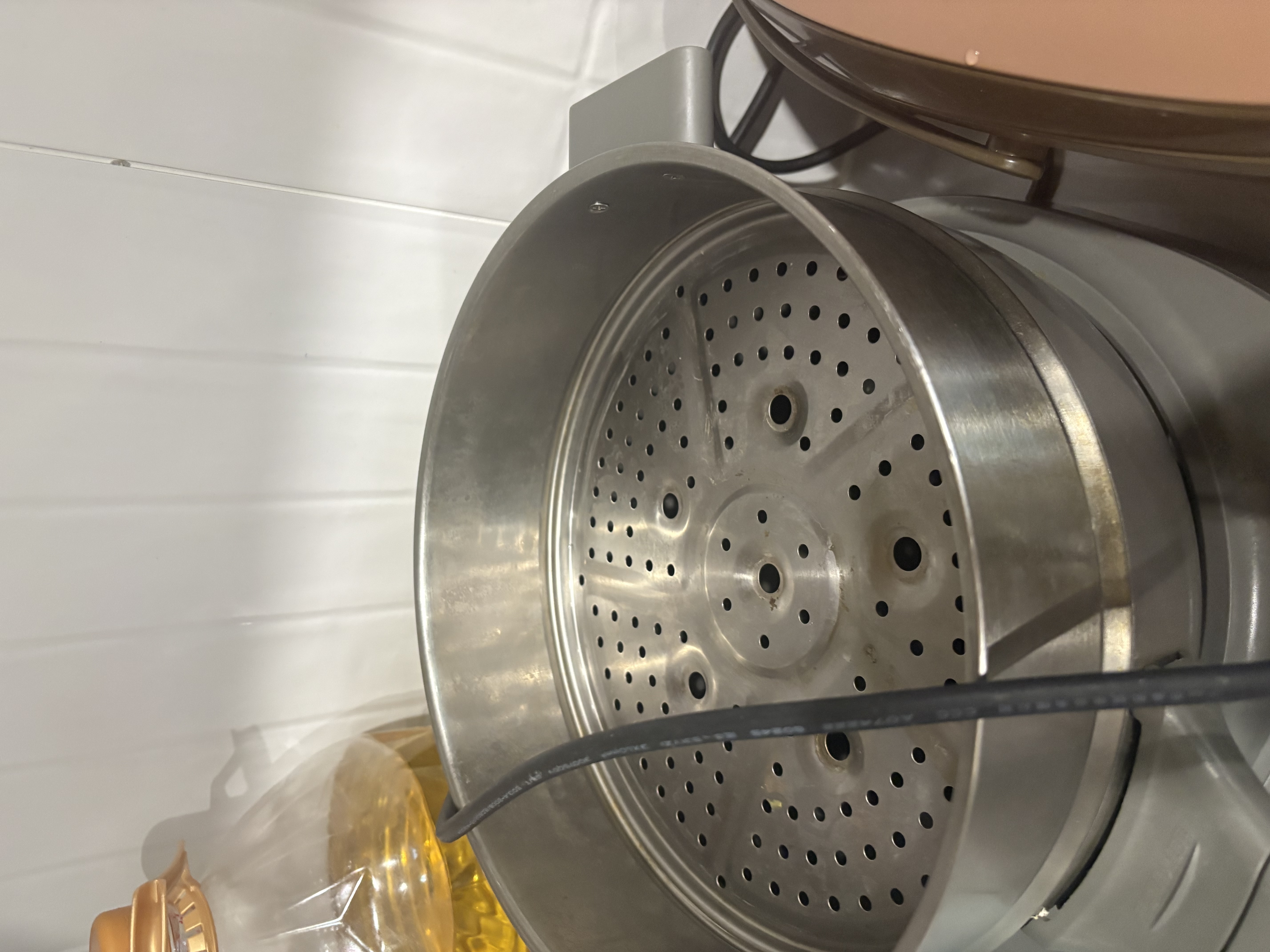 美的（Midea）0氟钛陶电炒锅 电蒸锅 分体式电煮锅蒸煮炒多功能一体4.3L炒菜专用锅电火锅 煎锅 HCG2818S配蒸笼 实拍图