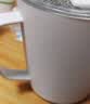 MUJI 不锈钢 双层马克杯 水杯杯子带把手桌面 家用 咖啡杯教师节礼物 白色L  510ml 实拍图