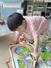 木丸子轨道积木多功能实木棋盘小火车五子棋儿童早教益智生日礼物桌游戏 实拍图