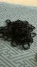 【强拉不断】高弹力耐用ins马尾无接缝皮筋扎头发简约发圈头绳 黑色120根 实拍图