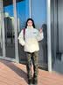 Shelley Jones美式复古微喇迷彩牛仔裤男春秋季斜切直筒伐木工装裤vibe弯刀裤子 迷彩 硬挺微喇有型 XL 身高175-180cm体重140-155斤 实拍图